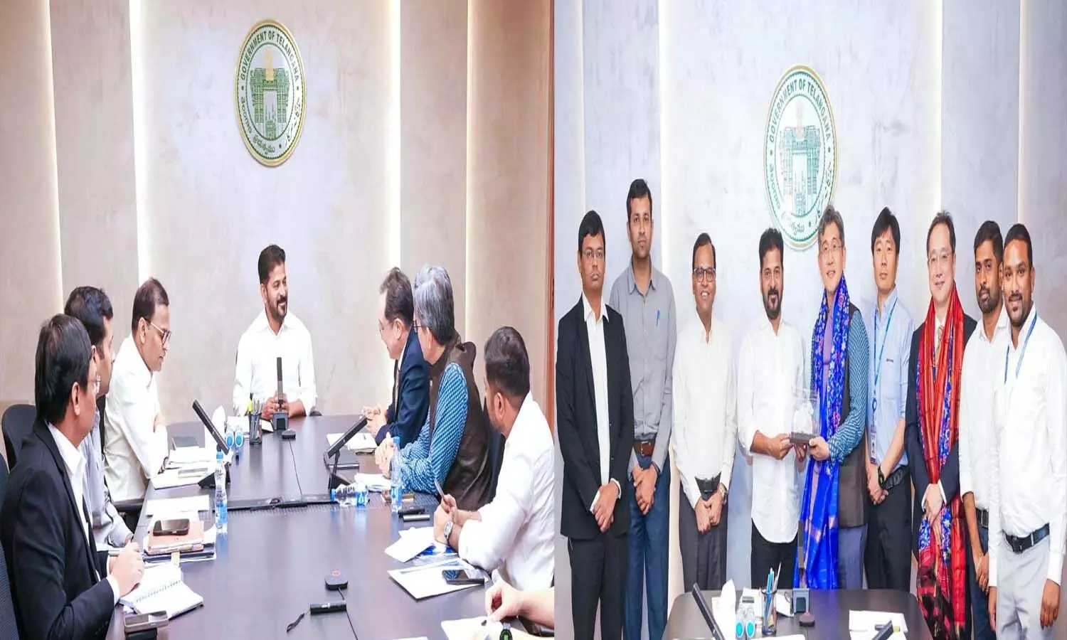 Revanth Reddy meets Hyundai representatives over Telangana investment plans.