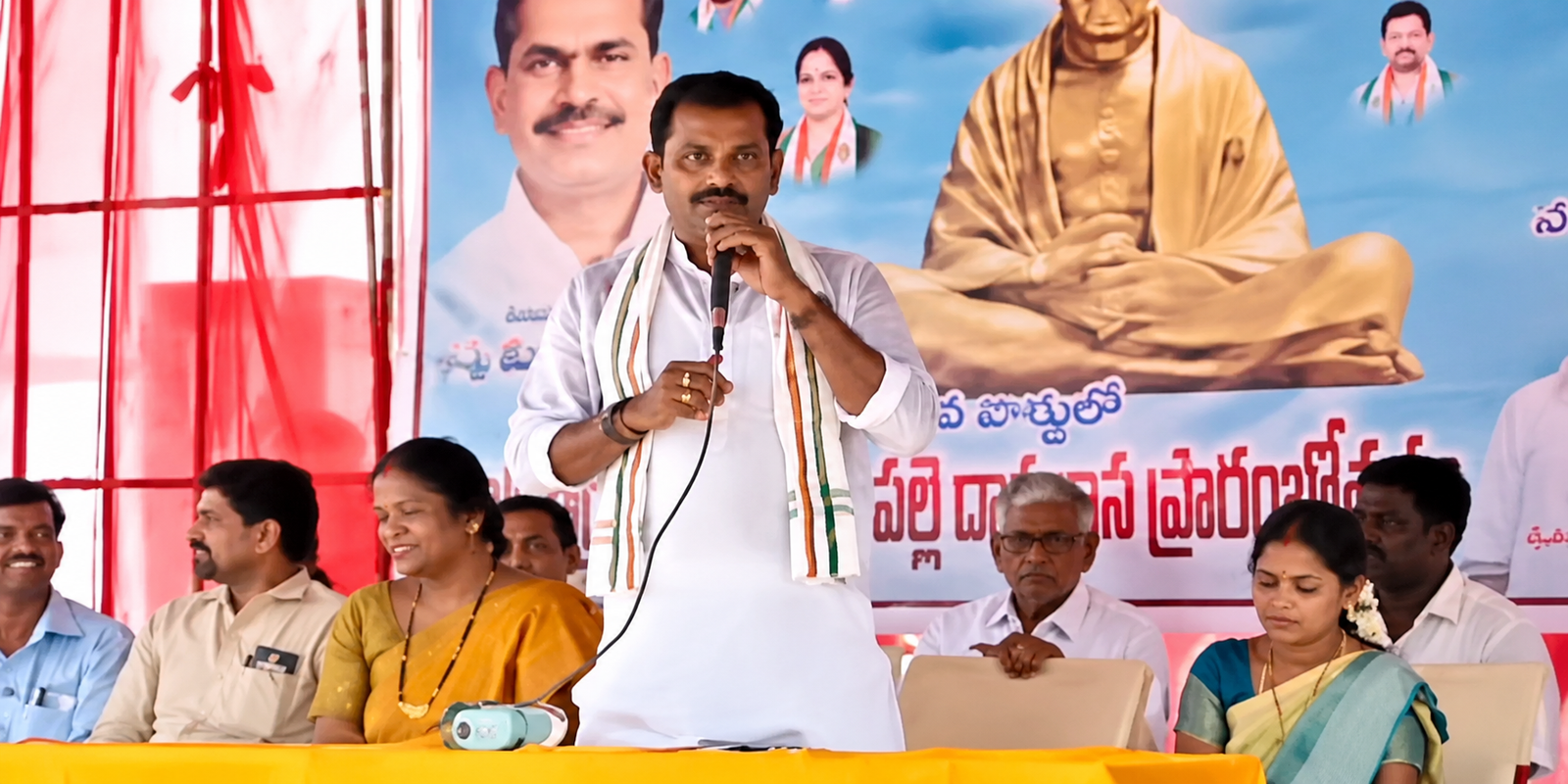 Vanaparthi MLA Megha Reddy speaking at a public event