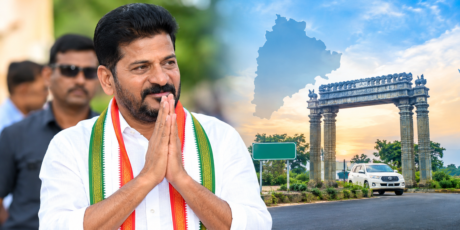 Telangana Chief Minister Revanth Reddy during an official visit.