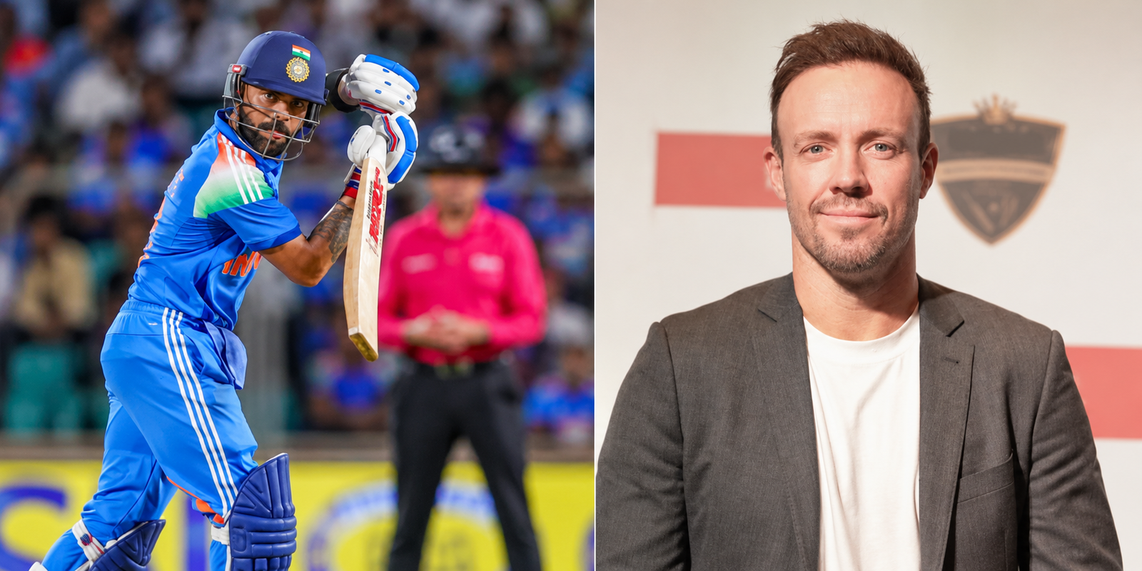 Virat Kohli batting for India as AB de Villiers praises his current form.
