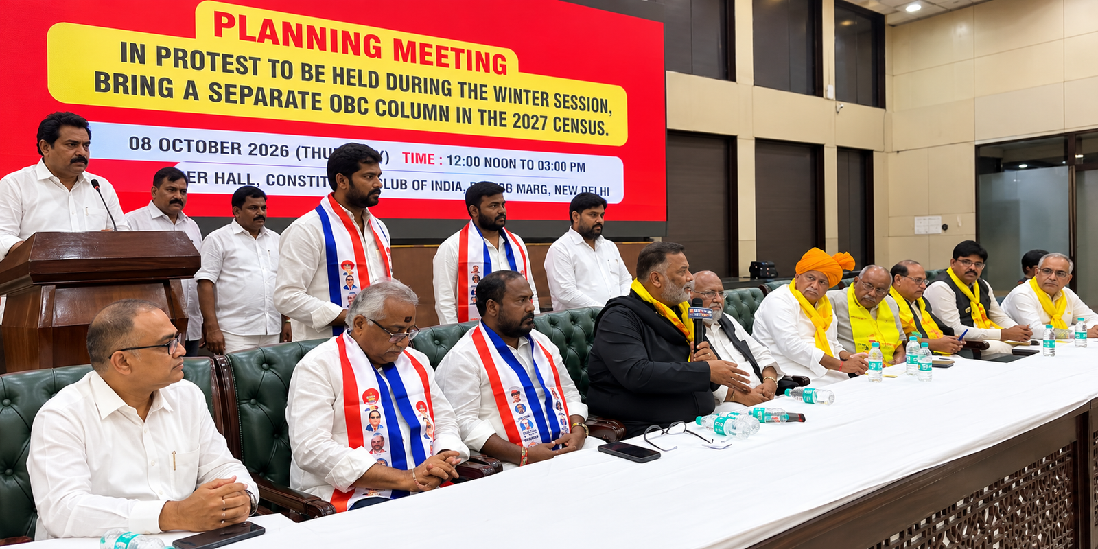 BC and OBC leaders meeting in Delhi over caste census demand.