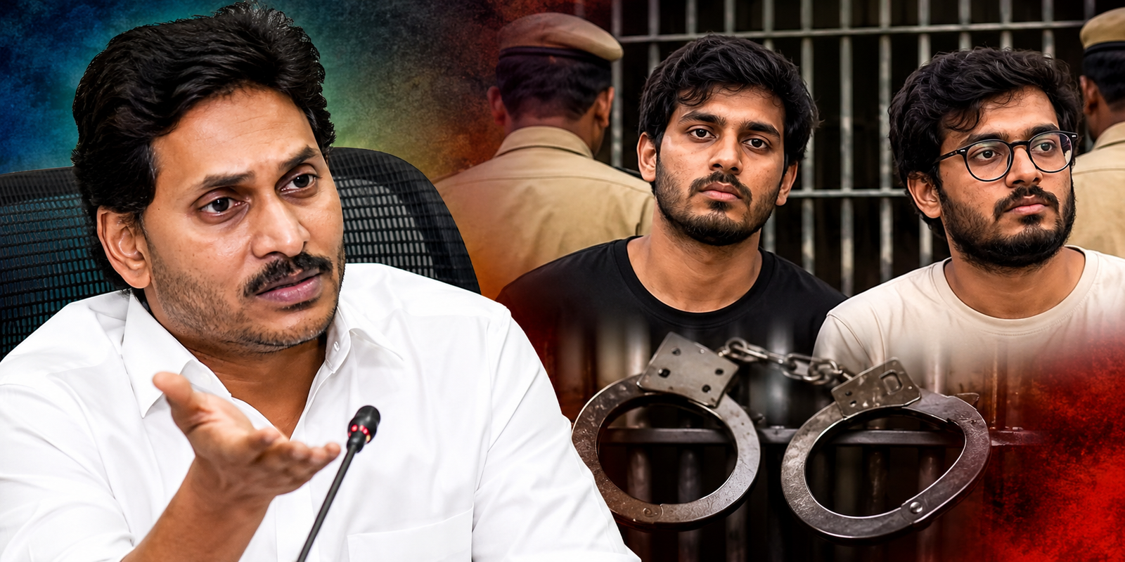 YS Jagan reacts to the arrests of Saurav Das and Ashutosh Rankala.