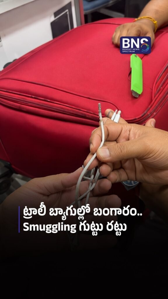 ట్రాలీ బ్యాగుల్లో బంగారం.. Smuggling గుట్టు రట్టు | ₹35 Lakh Gold Hidden in Trolley Bags