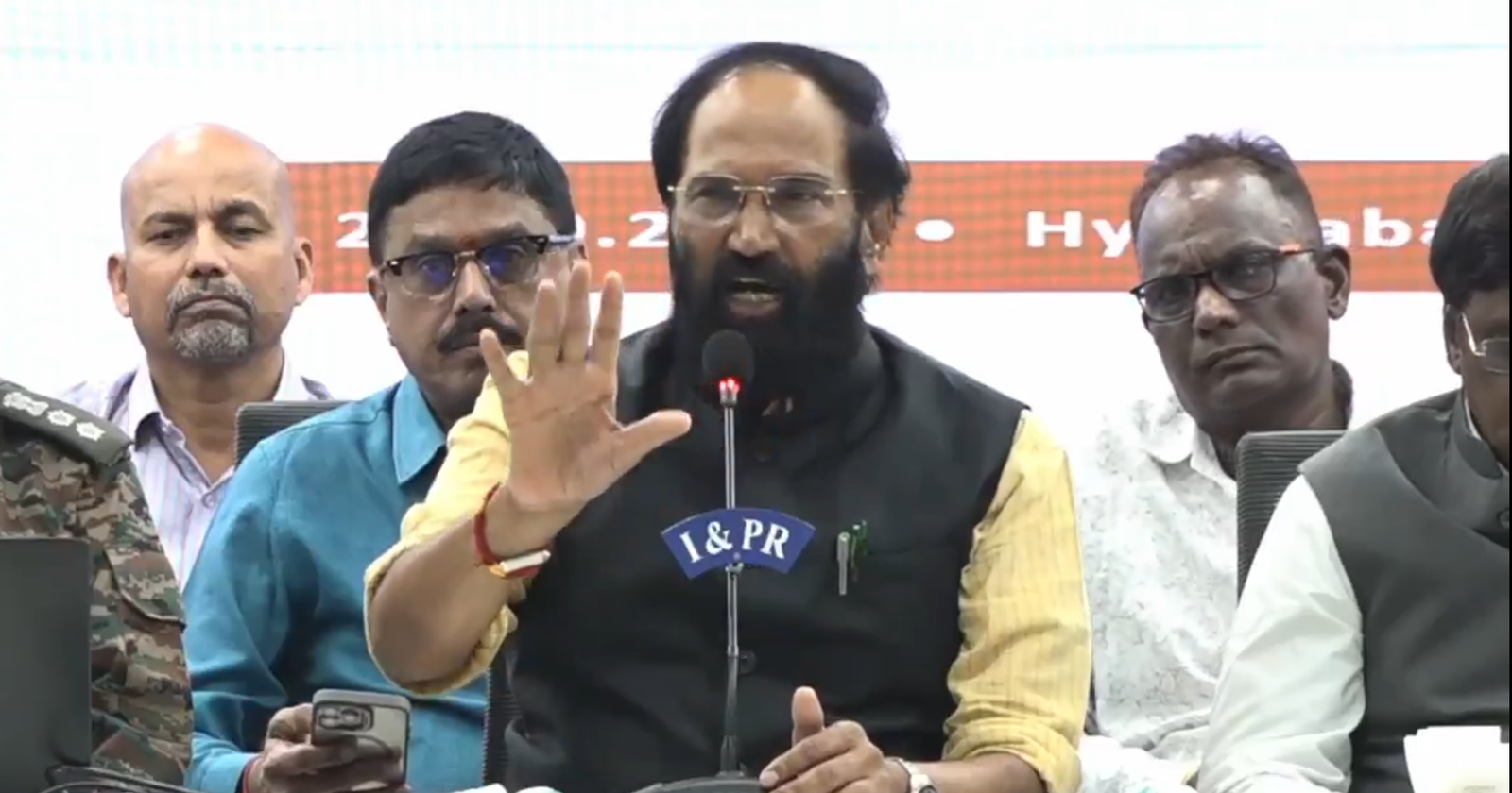 Uttam Kumar Reddy discusses Kaleshwaram project water lifting and barrage safety.