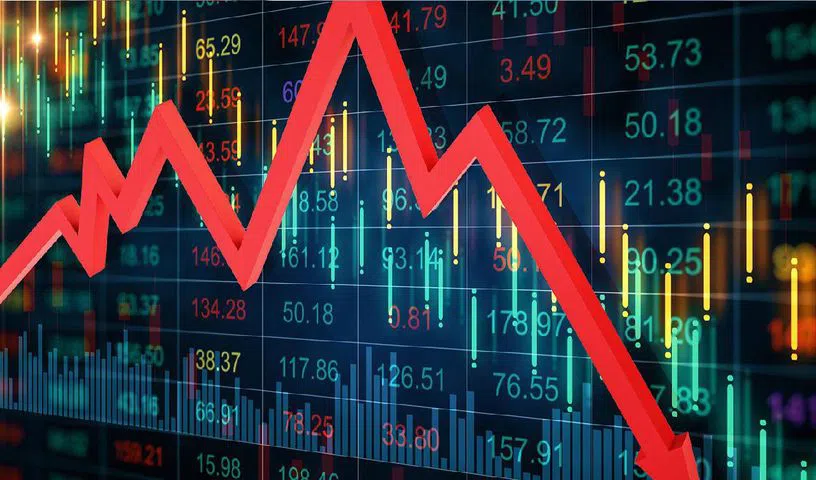 Indian stock market closes lower as Sensex and Nifty decline.
