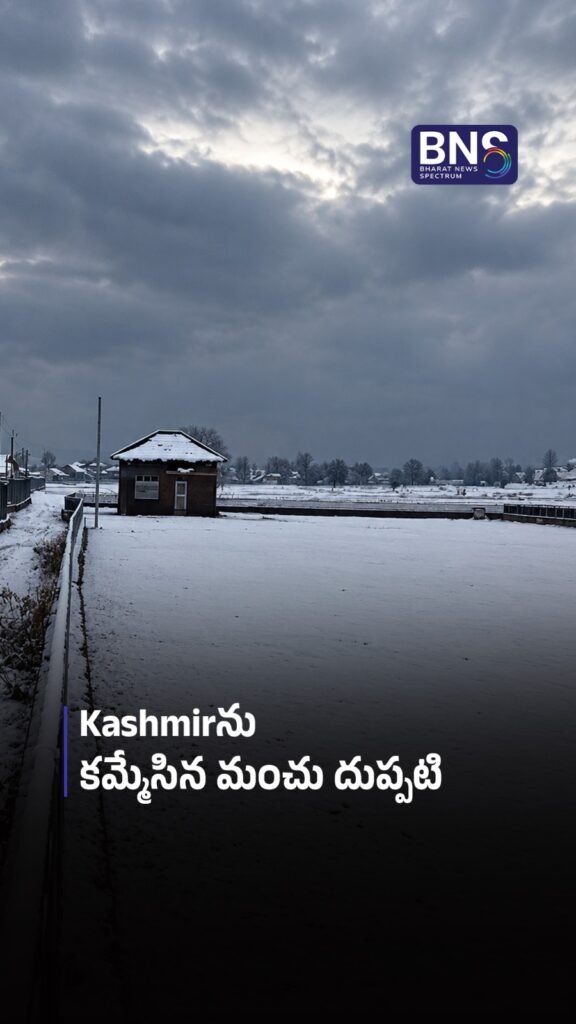 Kashmirను కమ్మేసిన మంచు దుప్పటి