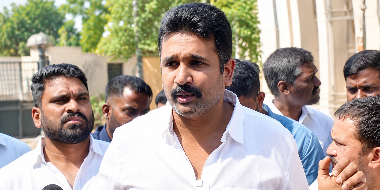 Manne Krishank raises allegations over Mind Vault School construction.