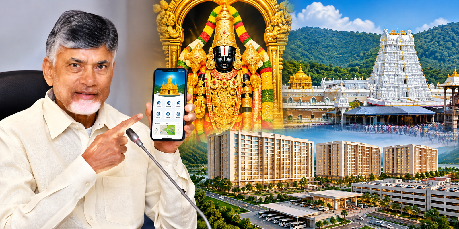 Chandrababu Naidu launches Venkatradri app for Tirumala devotees.