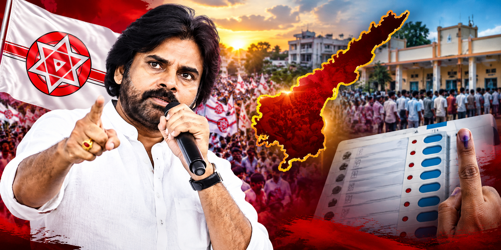 Pawan Kalyan and Janasena party leaders preparing for Andhra Pradesh local elections.