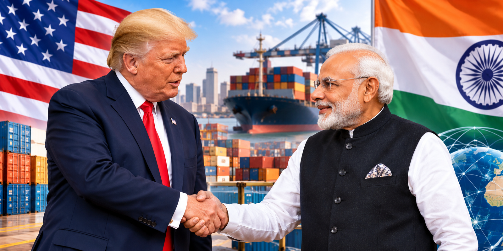 Donald Trump speaks about the India-US trade agreement.