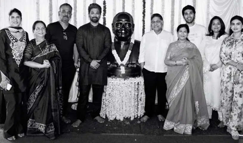 Allu Arjun at his new Iconza creative office