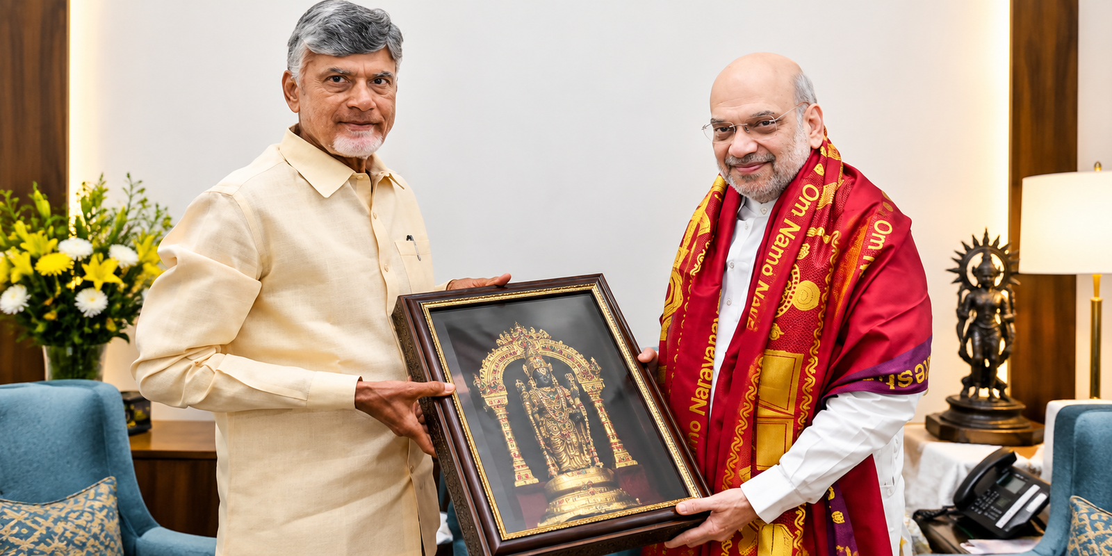 Chandrababu meeting Union Home Minister Amit Shah in Delhi