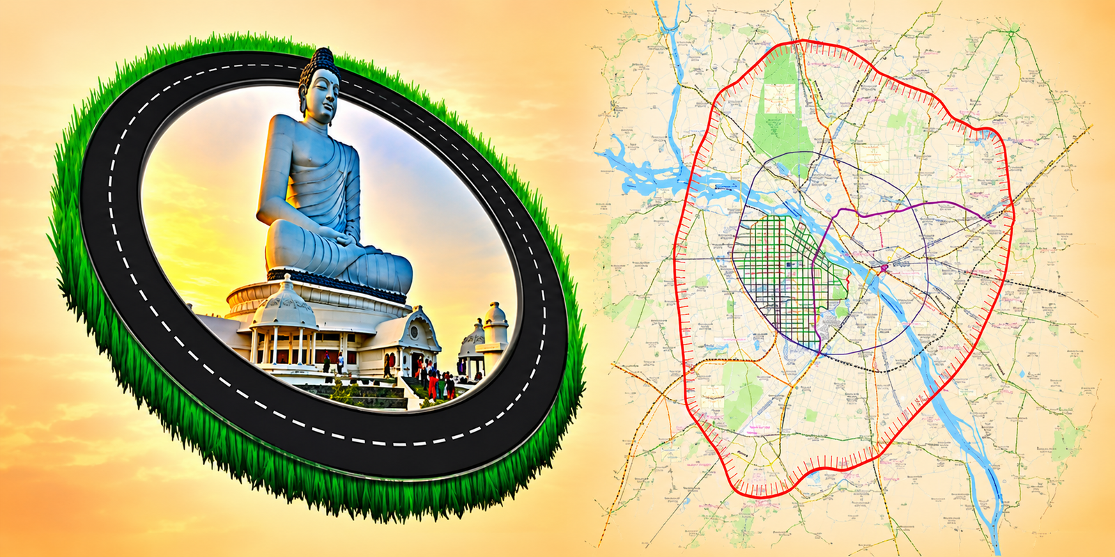 Amaravati ORR project interchange and expressway plan