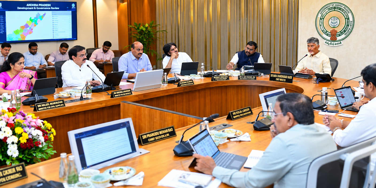 AP Cabinet meeting chaired by Chandrababu Naidu in Secretariat