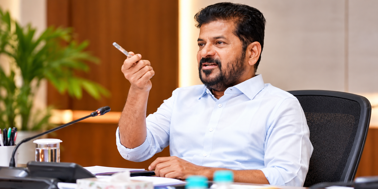 CM Revanth Reddy reviewing Erravelli land and martyrs colony plans