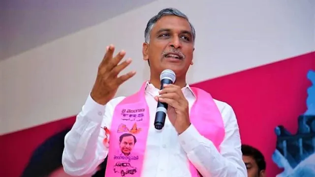 Harish Rao welcomes Congress leaders into BRS in Narsapur.