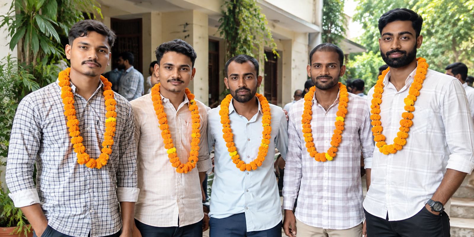 Five friends from Uttar Pradesh selected for police constable jobs.