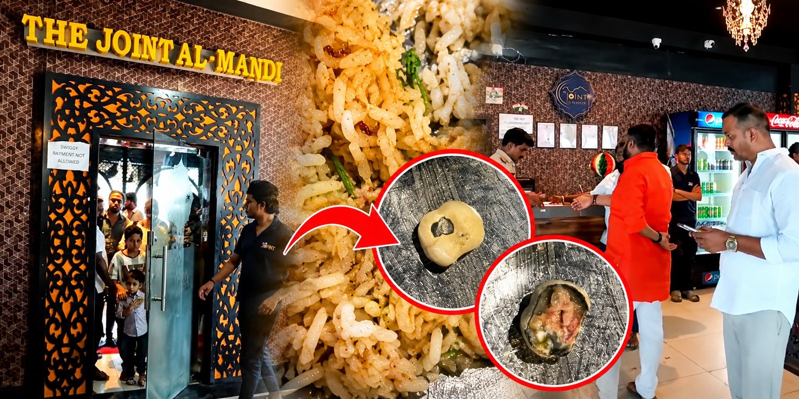 Mutton mandi dish at a Madhapur restaurant amid food quality allegations