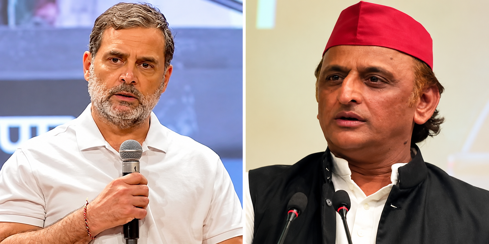 SP and Congress leaders during Uttar Pradesh political discussions.