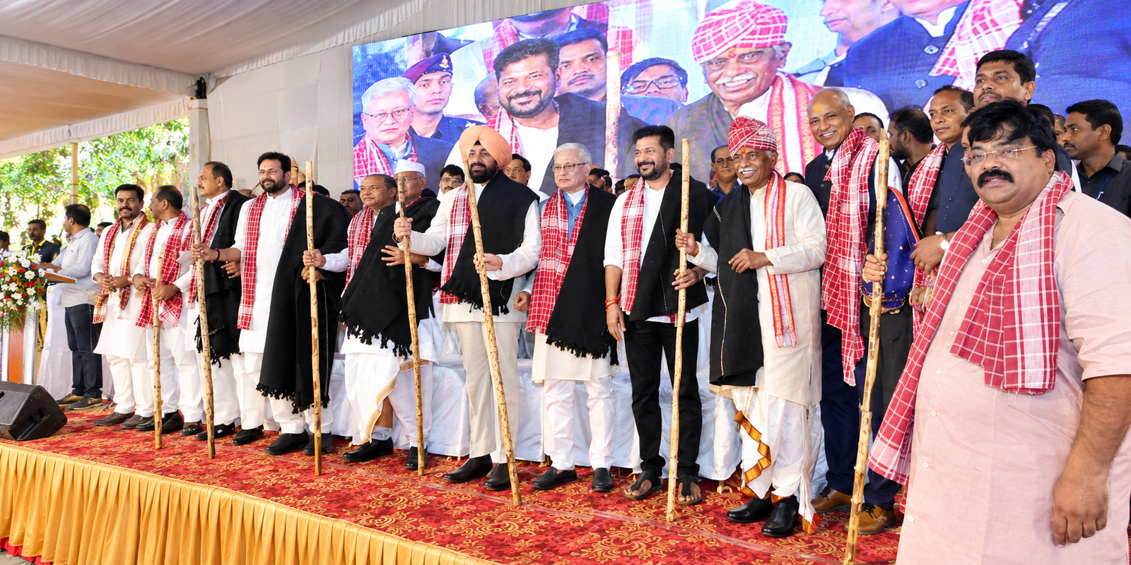 Bandaru Dattatreya Alai Balai event at Nampally Exhibition Grounds, Hyderabad.