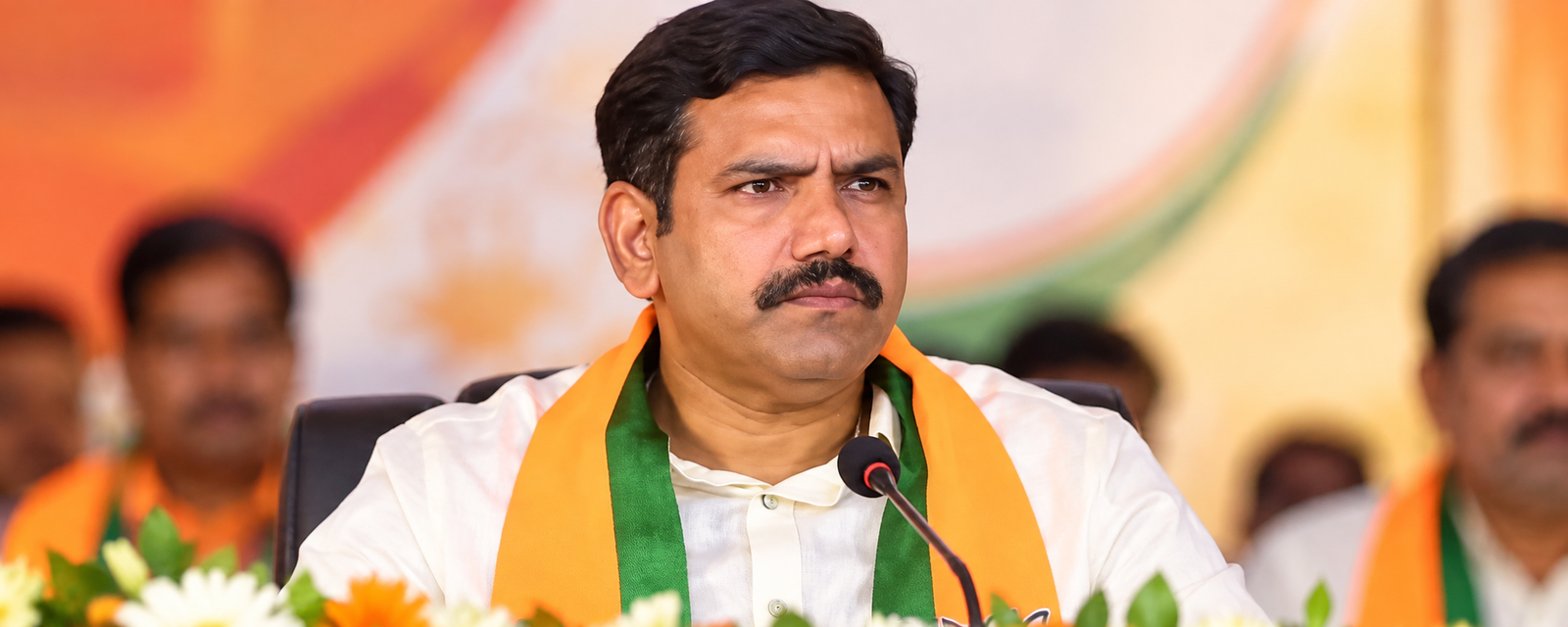BY Vijayendra and DK Shivakumar amid Karnataka political controversy.