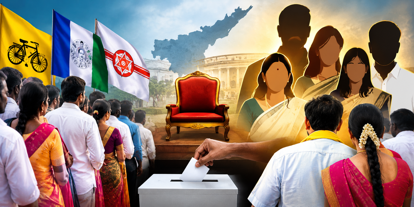 Political families compete for Zilla Parishad positions in Andhra Pradesh.