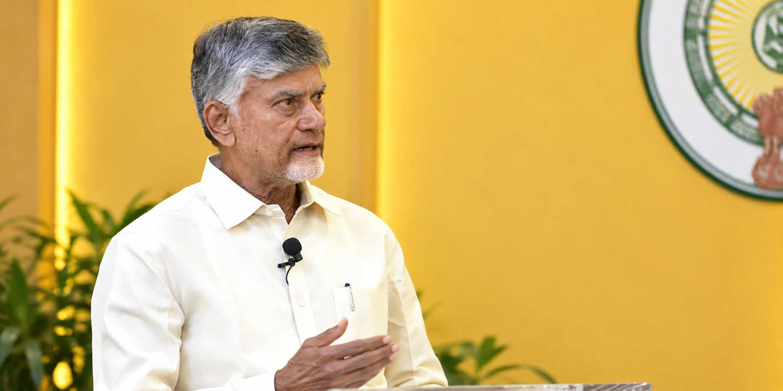 Chandrababu Naidu reviewing TDP mayor candidate selection in Andhra Pradesh