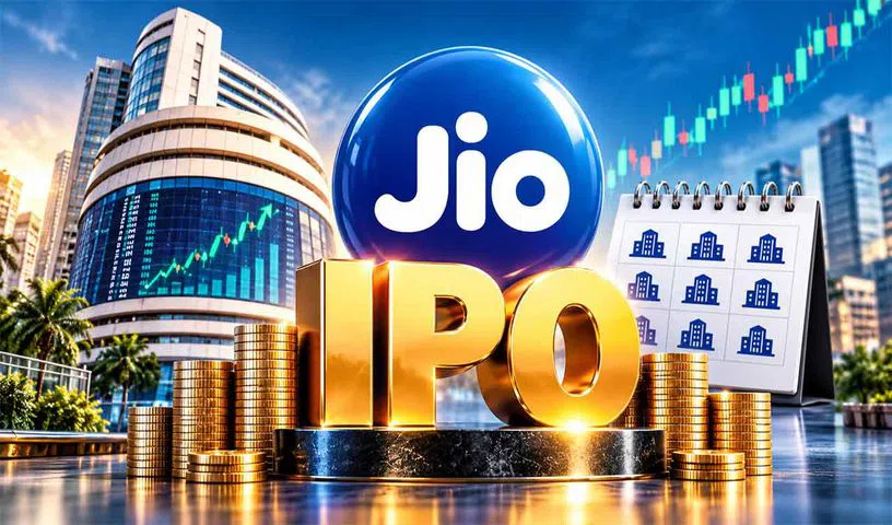 Jio Platforms shares begin trading on the Indian stock market.