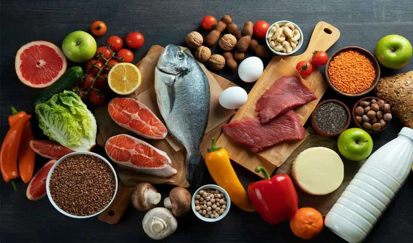Urban Indian nutrition study highlighting protein and fiber intake.