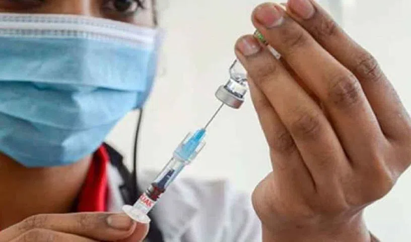 Doctor treating a dog bite wound for rabies prevention.