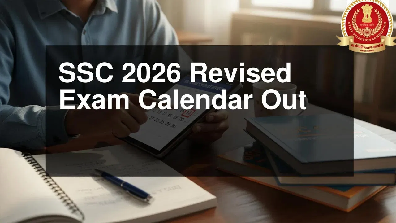 SSC JE, Delhi Police and CAPF SI revised exam schedule for 2026.