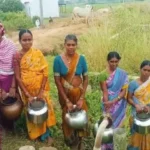 తెలంగాణలో నీటి కష్టాలు.. మంత్రి వివేక్ వెంకటస్వామి ఇలాఖాలో ఖాళీ బిందెలతో మహిళల నిరసన
