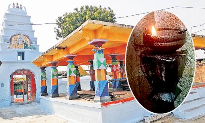 గంభీరావుపేట శ్రీ సీతారామాలయంలో వెలుగుతున్న నందా దీపం
